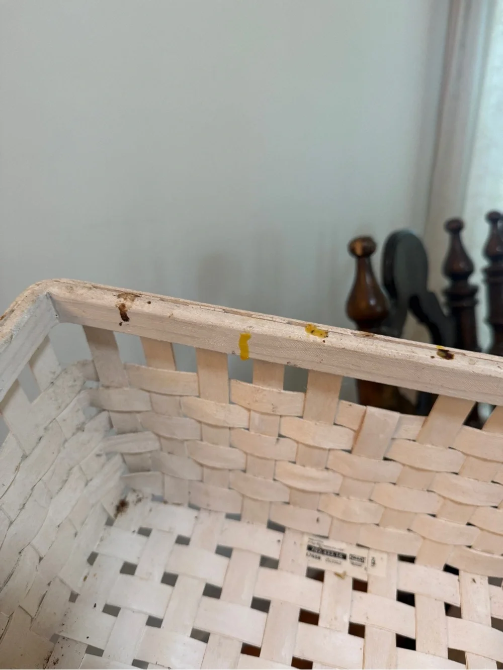 IKEA KNARRA basket. White Woven Decorative Basket - Home Accents